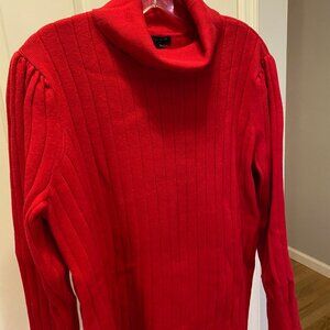 Talbots 2X red turtleneck